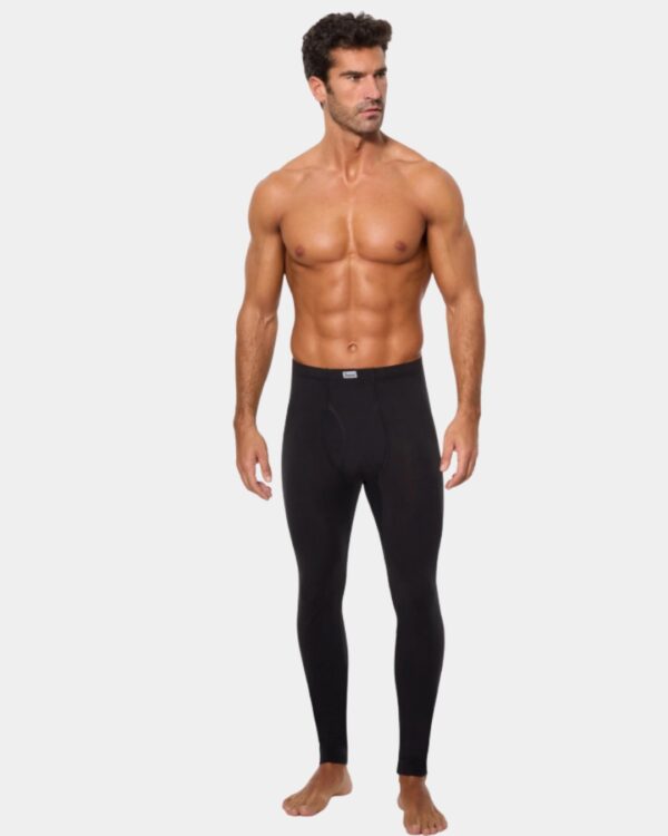 Ceroula térmica de homem Abanderado preta vista frontal