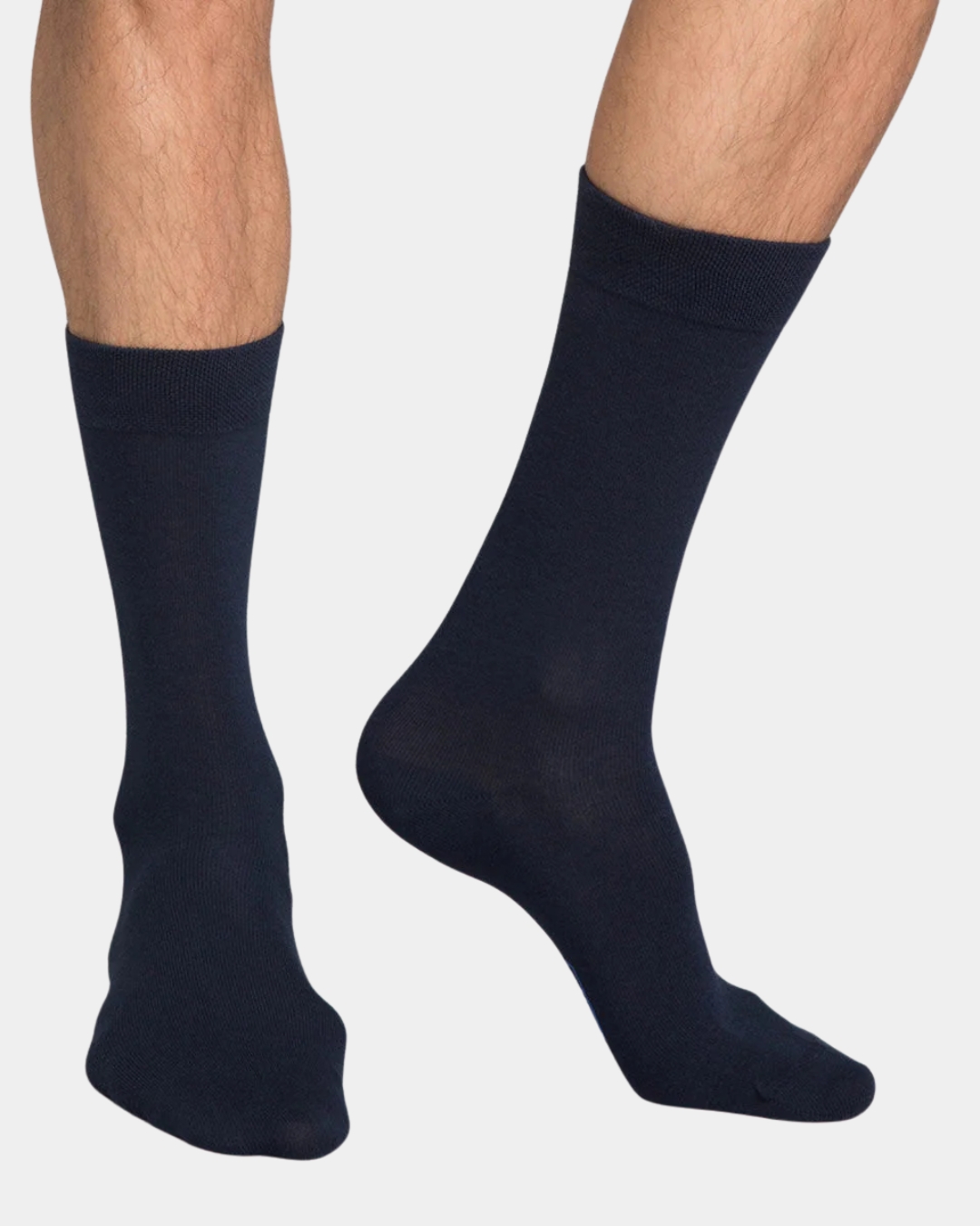 Pack de 3 pares de meias DIM para homem azuis de cano médio em algodão