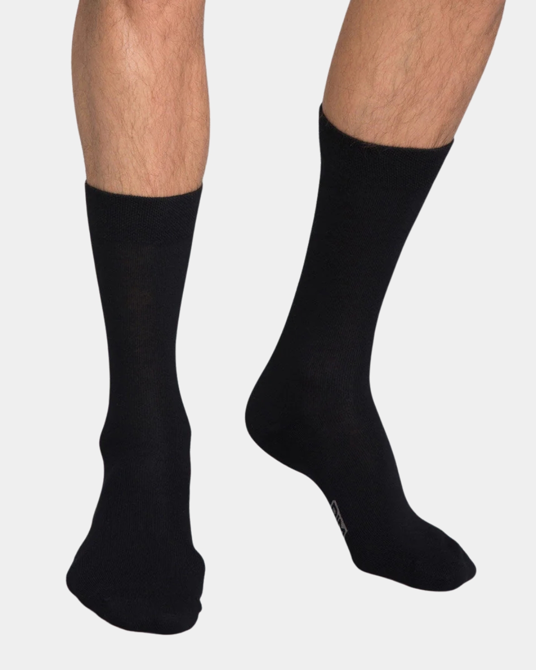 Pack de 3 pares de meias DIM para homem pretas de cano médio em algodão