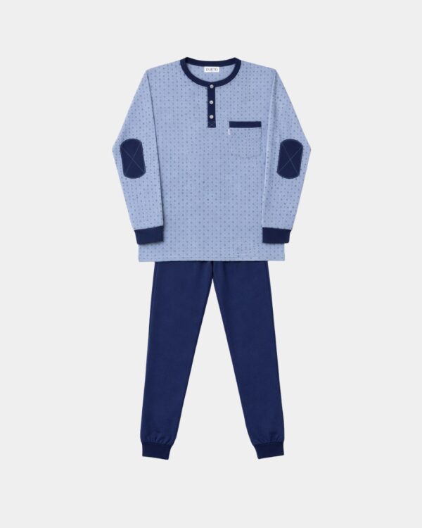 conjunto pijama para homem sari losangos azul