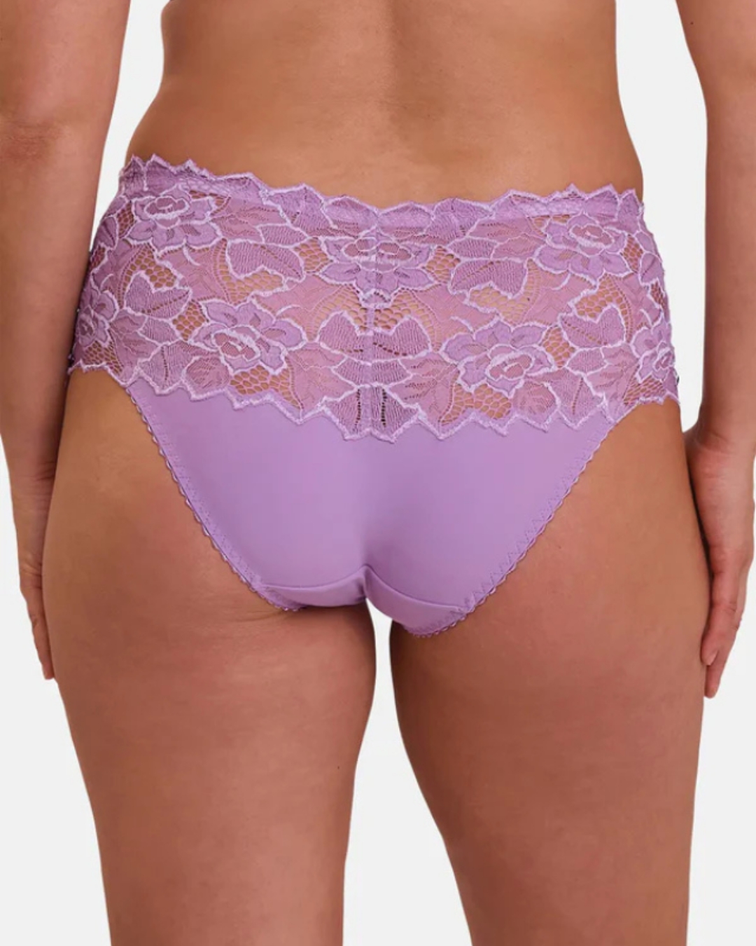 Parte traseira da Cueca Alta Arum Sans Complexe em lilás