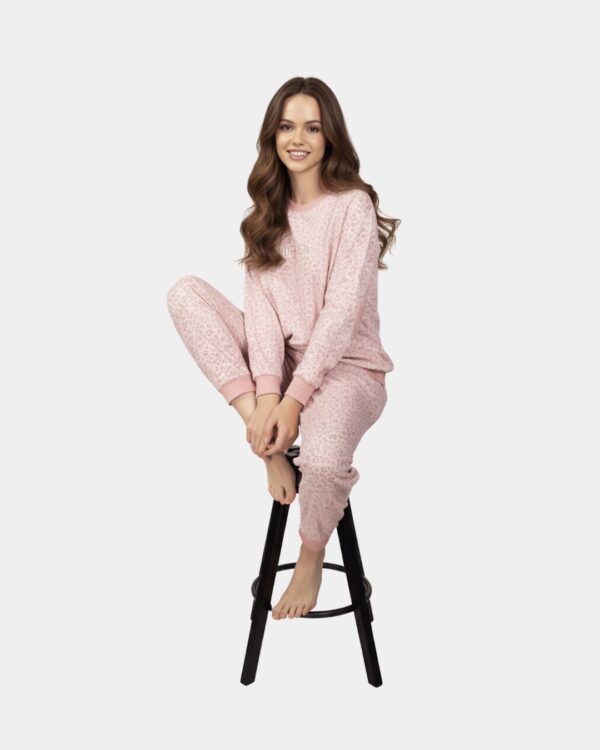 pijama mulher algodao dueto embracing cotoveleiras floral rosa