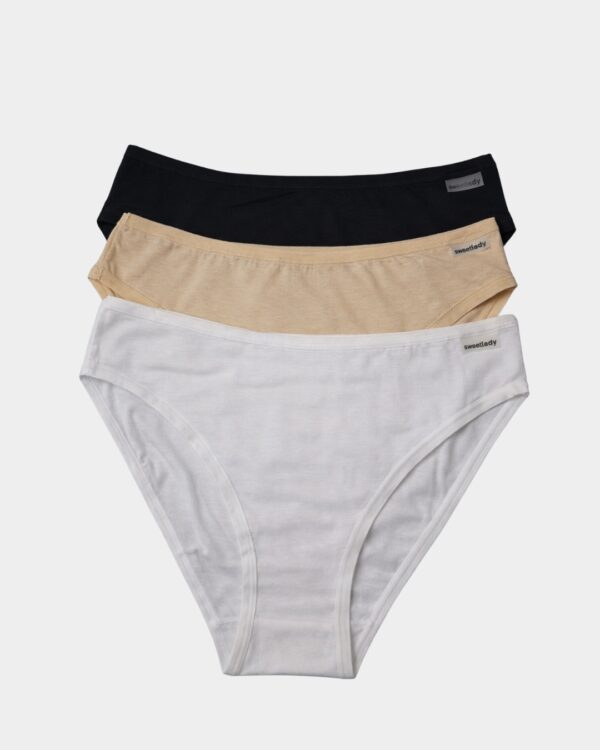 Pack 3 Cuecas Bikini Algodão