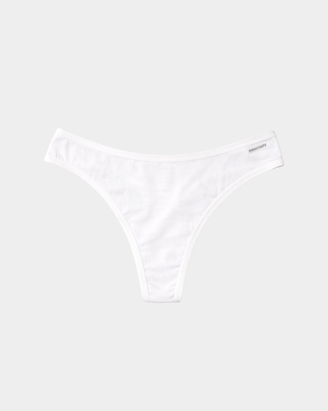 cueca tanga mulher modal algodao branco frente