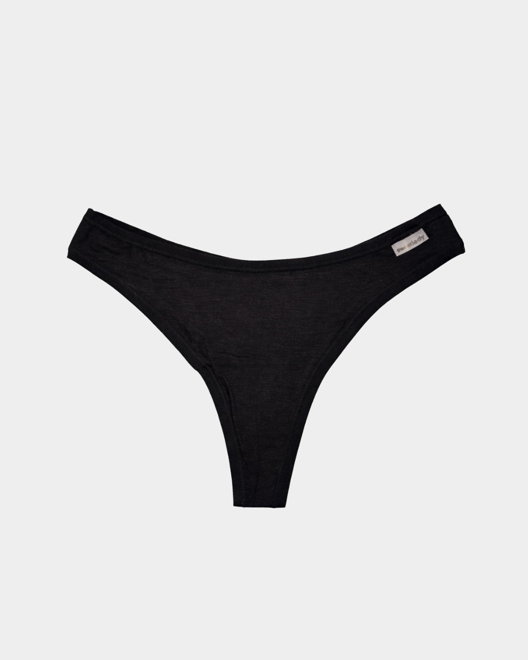 cueca tanga mulher modal algodao preto frente