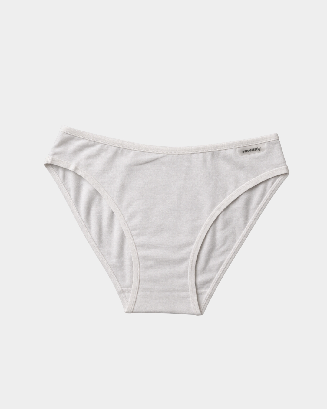 cuecas mulher bikini modal algodao branco frente