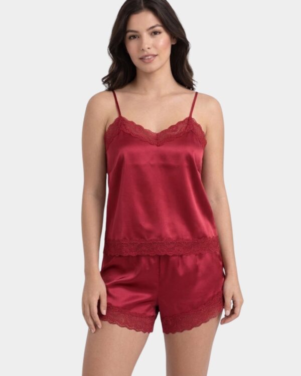 pijama-mulher-cetim-renda-vermelho-sotela