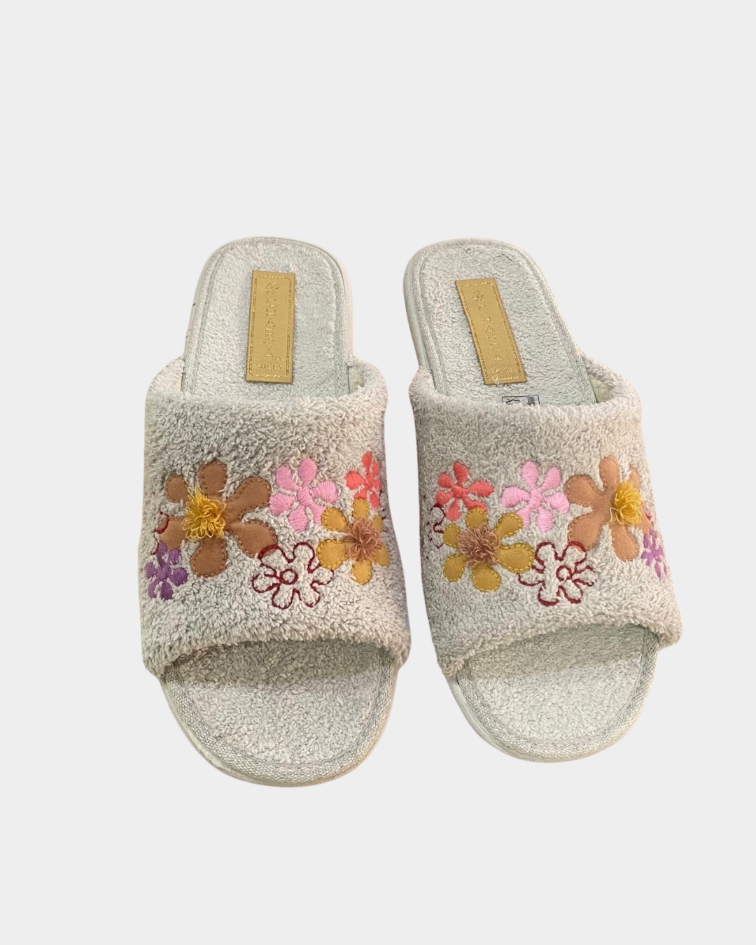 Chinelo de Quarto Charca Felpo Cinza