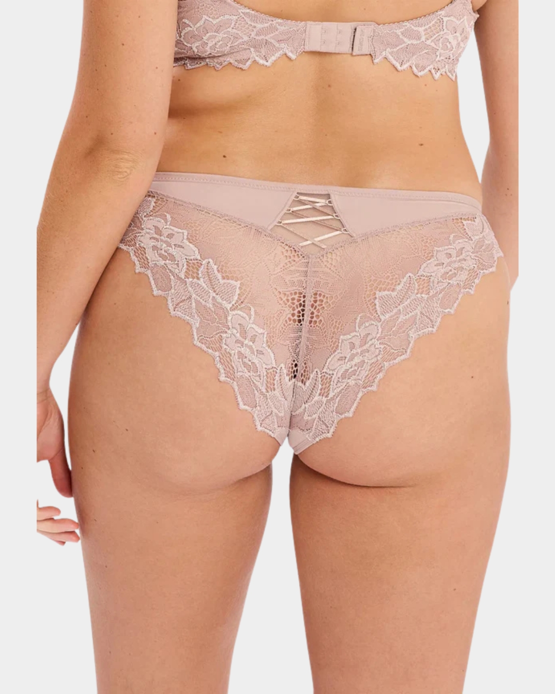 Slip Midi Sans Complexe Arum Prima Renda Floral Bege - Image 5