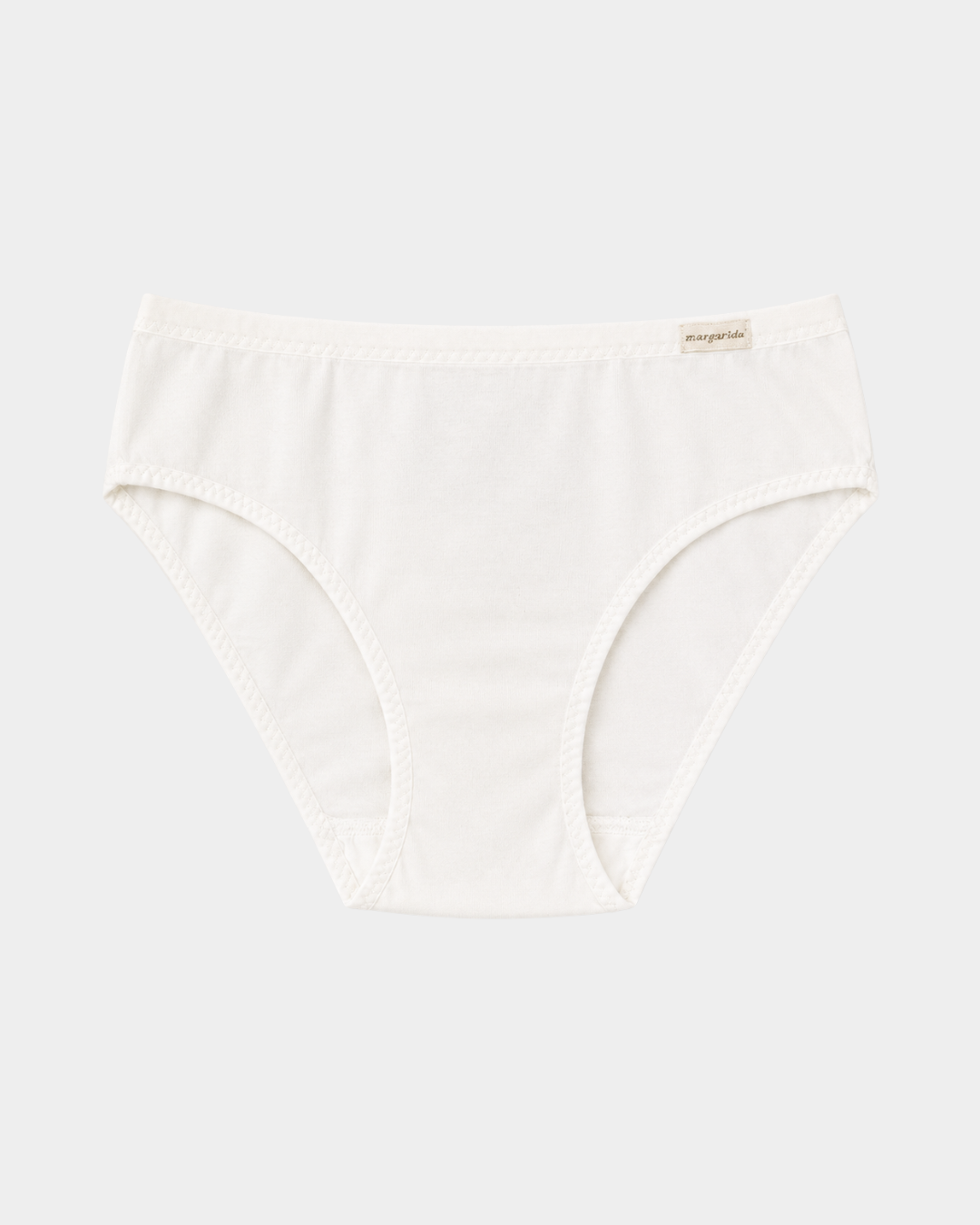 cueca slip midi algodao margarida lisa marfil