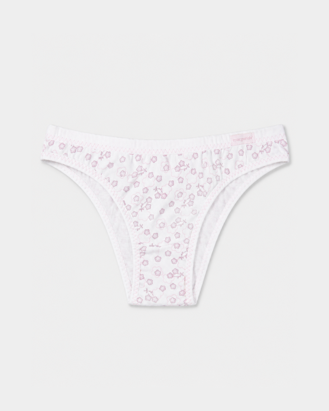 cueca asa delta algodao margarida flores rosa