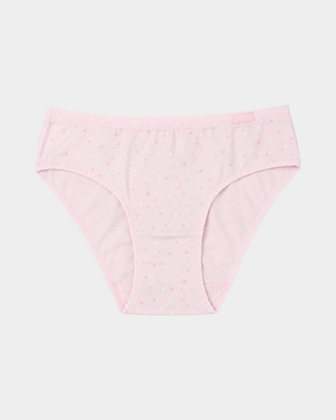 cueca slip midi algodao margarida estrelas rosa